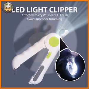 Máy Cắt Móng Cho Chó Mèo Tích Hợp Đèn LED Dưỡng Móng Chống Cắt Trúng Mạch Bấm Móng Pet