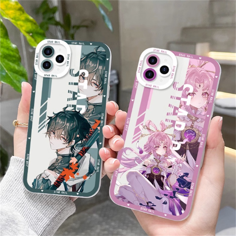 Ốp Điện Thoại Mềm Trong Suốt Chống Sốc Họa Tiết Hoạt Hình Cho Samsung Galaxy S22 S23 S30 FE Plus Ultra 5G Honkai Star Rail Kafka Seele Bronya