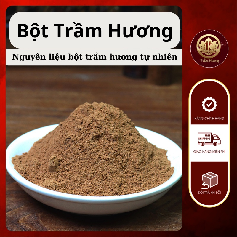 Bột xông tự nhiên không hóa chất, bột Trầm hương Ngọc am Bách xanh tẩy uế chiêu tài lộc