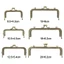 JKDESIGN Ví Khóa Khung, Túi Kim Loại Phần Cứng Ví Khung Kiss Clasp, Mini Vintage Túi Khung Khóa Túi Làm