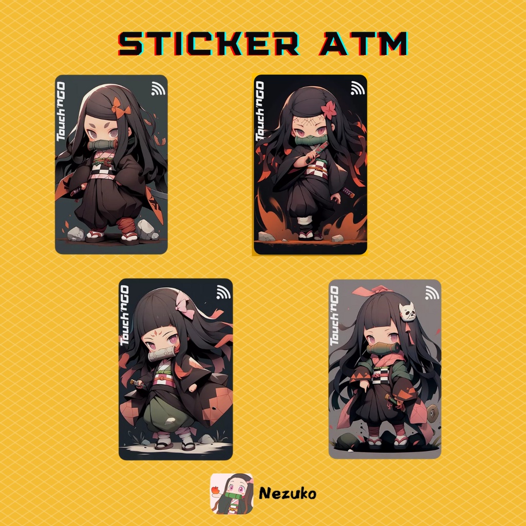 Sticker Dán Thẻ ATM Kamado Nezuko - Miếng Dán ATM - Skin Card - Chất ...