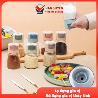 Lọ đựng gia vị thủy tinh, hũ rắc gia vị nắp thông minh tiện dụng cho nhà bếp #A170
