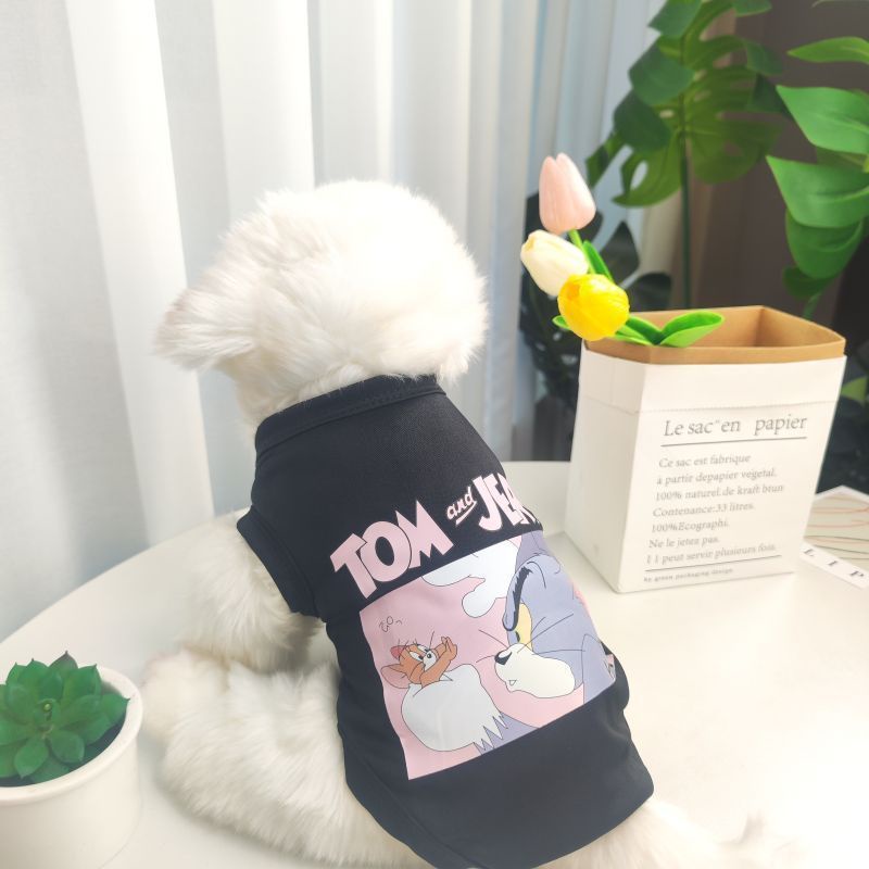 (MớI) Áo Tank Top Cotton In HìNh Tom & Jerry Cho Thú Cưng