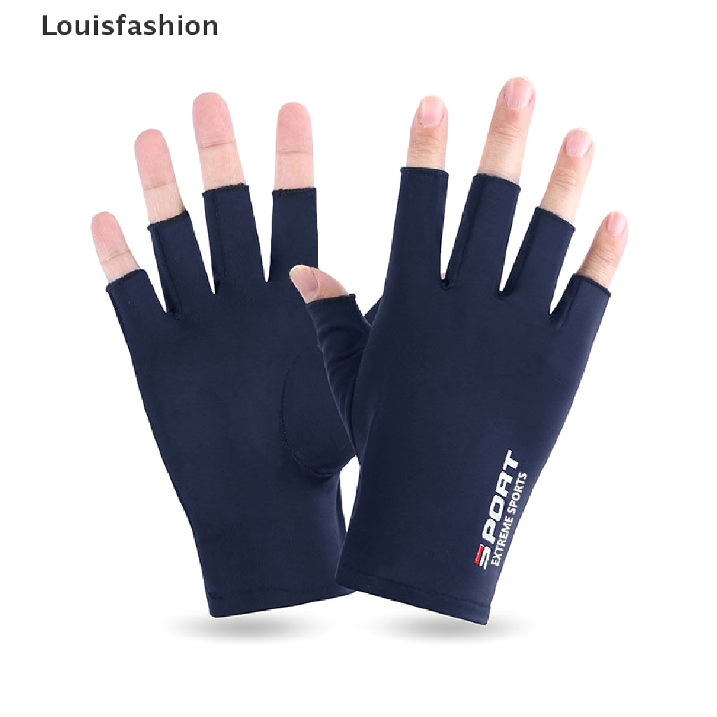 Găng Tay Louisfashion Chống Nắng Chống Tia UV Chống Trượt Cho Nam Nữ