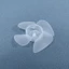 Plastic Fan Blades 4 Leaves for Hairdryer Motor Desk Fan Blades Transparent