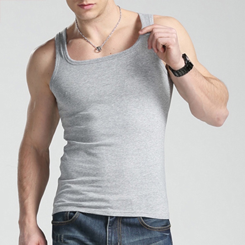 CN Áo Vest nam Cotton mặc thường ngày cho nam giới Áo thể thao Áo Vest thấm mồ hôi mùa hè