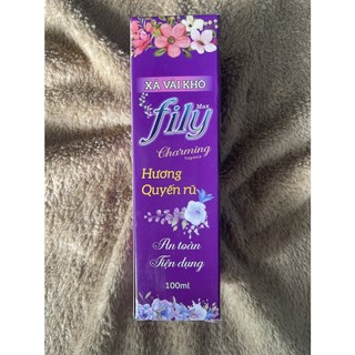 Xả Vải Khô, Xịt Thơm Quần Áo Hương Nước Hoa Khử Mùi Quần Áo, Giày Dép Fily 100ml