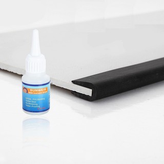 Dải Cao Su Chữ U Bọc Mép Kính / Kim Loại / Gỗ Dày Dặn Kích Thước 0.5mm-10Mmx1M Màu Đen