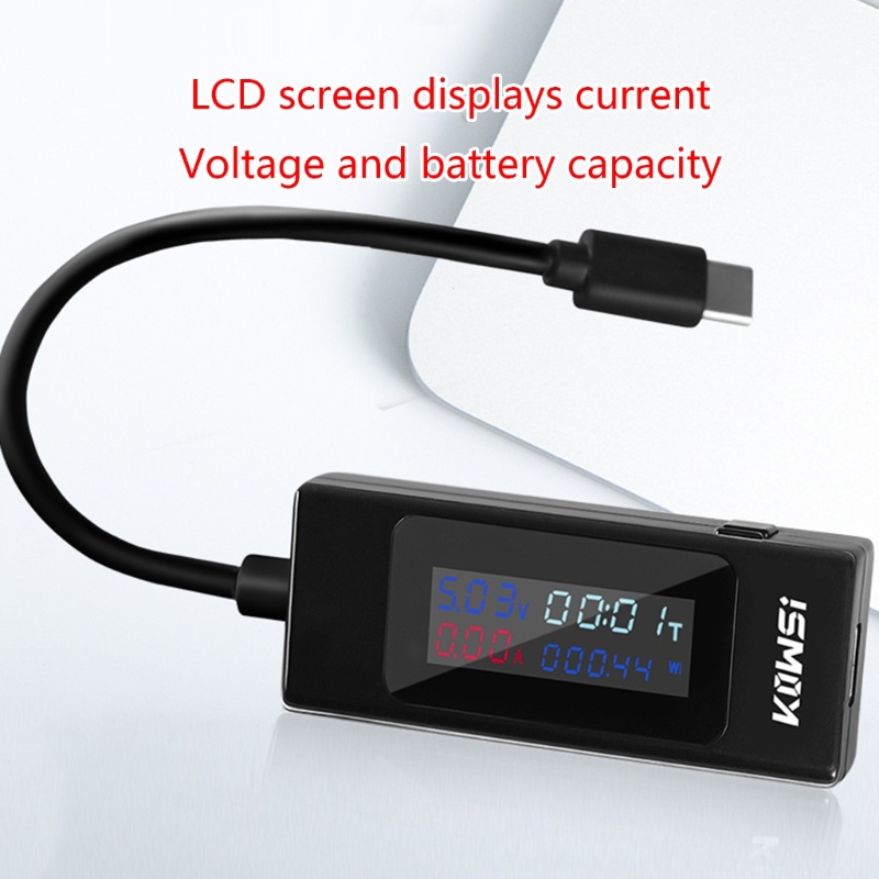 Máy đo dòng điện áp ZYARUKO Công suất USB Đồng hồ đo Ampe kế thời gian làm việc Công suất Vôn kế
