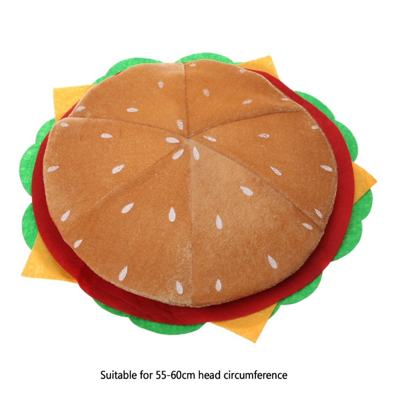 KIKIN Mũ Hamburger Ngộ Nghĩnh - Trang Phục Hoá Trang Lễ Hội