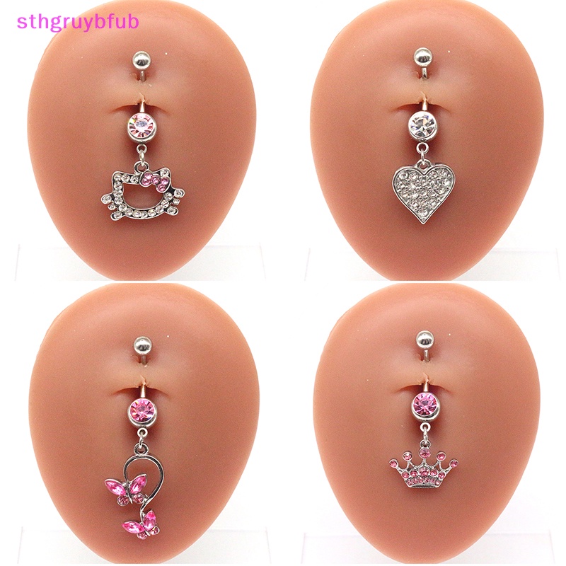 Rốn hồng và thép không gỉ dễ thương