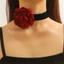 GODD Hoa Choker Vòng Cổ Vintage Choker Hoa Hồng Choker Goth Choker Nhung Choker