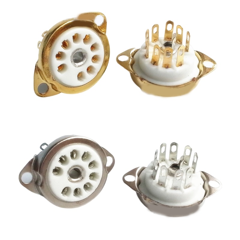 [3C] Ổ cắm ống gốm 5 mảnh Ổ cắm ống 9PIN Gốm B9A dành cho những người đam mê