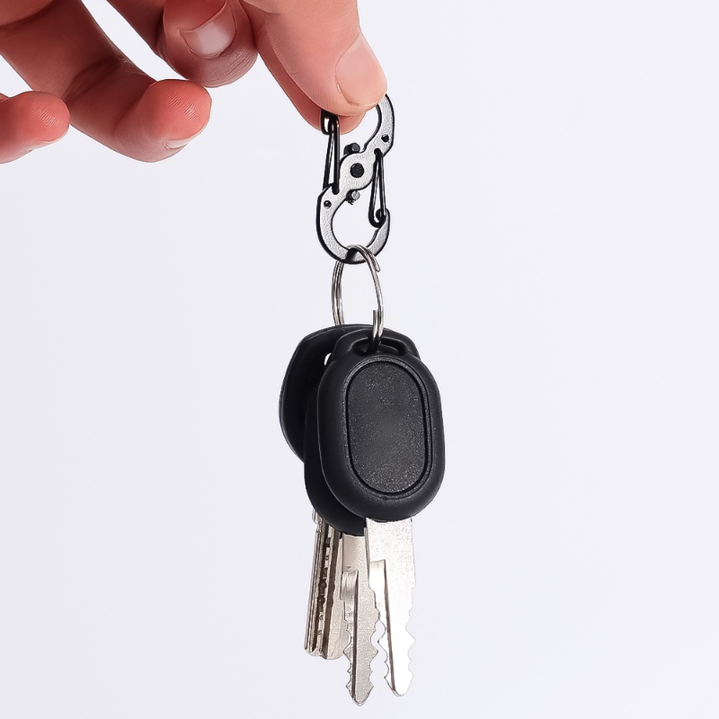 Móc Khóa Dây Leo Núi Bằng Hợp Kim Nhôm / Móc Khóa Mini Chống Trộm