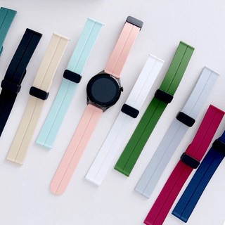 Dây Đeo Thay Thế Khóa Nam Châm 22mm 20mm Cho Đồng Hồ Samsung Watch3 / 4 41M 45mm