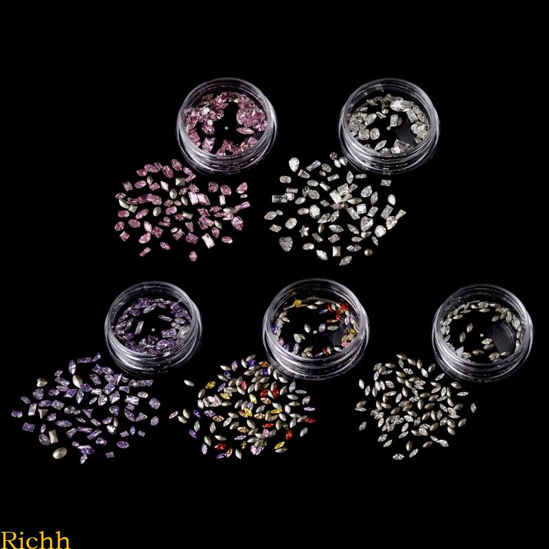 ⚝⚝Richh Set 50 Hạt Đá 3D Đính Móng Nghệ Thuật
