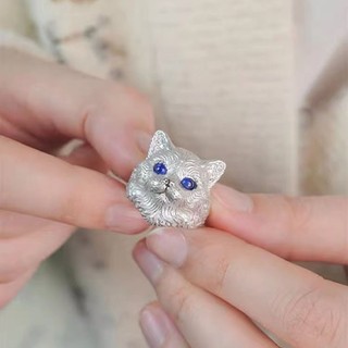 ⭐ Nhẫn Bạc Mắt Mèo Thiết Kế Độc Đáo Dễ Phối Đồ