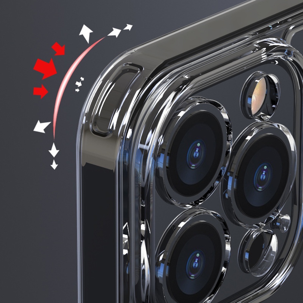 Ốp Lưng iPhone Trong Suốt Cao Cấp, Chống Sốc, Bảo Vệ Camera - iP 6/6s/7/8/Plus/X/XS/XR/11/12/13/14/15/16/Pro/Max/Mini