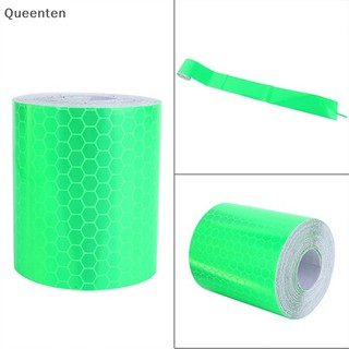 Queenten 1m * 5cm car truck reflective self-adhesive safety warning tape roll film sticker qt