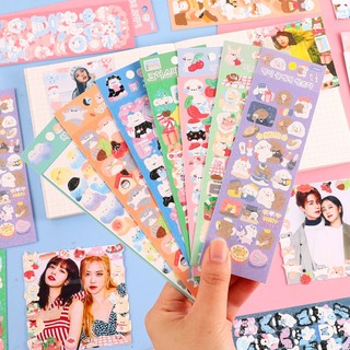 MEOWU Set 8 Sticker Phong Cách Dễ Thương Trang Trí Đồ Dùng Học Tập Vật Dụng Cá Nhân
