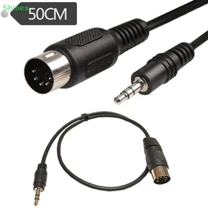 Dây Cáp Âm Thanh 3.5mm Aux Male Sang MIDI Din 5 Pin Female 0.5m