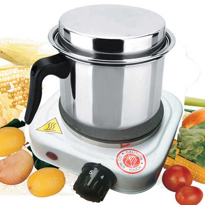 500w Hot Plate Iron Burner Máy sưởi cà phê Thiết bị nấu ăn gia dụng Phích cắm EU màu trắng