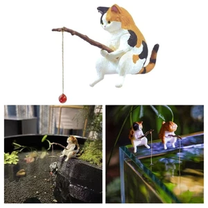 SA Câu Cá Mèo Đồ Trang Trí Bể Cá Cảnh Quan Hoạt Hình Hình Hình Trang Trí Bể Cá