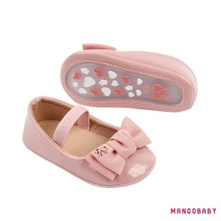 Mgg-baby Girls Mary Jane Flats, Đế Chống Trơn Trượt Da PU Giày Nơ Giày Công Chúa