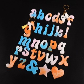 Kra Silicone Bảng Chữ Cái Khuôn Số Chữ Khuôn Nhựa Dính Cho Thủ Công DIY Tiệc Sinh Nhật Đám Cưới Trang Trí Nhà Cửa
