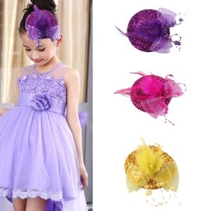 OXXGGKAO Đảng Fascinator Hoa Fascinator Cô Gái Mũ Fascinator Với Lấp Lánh