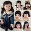 THEGIRL8B Tóc Giả Cho Bé Đạo Cụ Chụp Ảnh Sơ Sinh Bé Mũ Trẻ Em Chất Lượng Cao Đảng Lông Tơ Dễ Thương Trẻ Em Thời Trang Ngắn Bob Tóc Giả