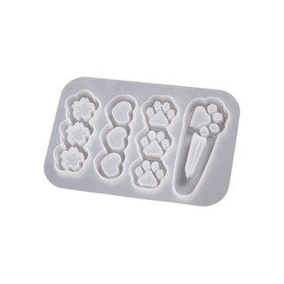Kra Khuôn Nhựa Silicon DIY Tóc Pin Đúc Khuôn Nhựa Đúc Khuôn Kẹp Tóc Khuôn Silicon Khuôn Trang Sức Khuôn Epoxy R