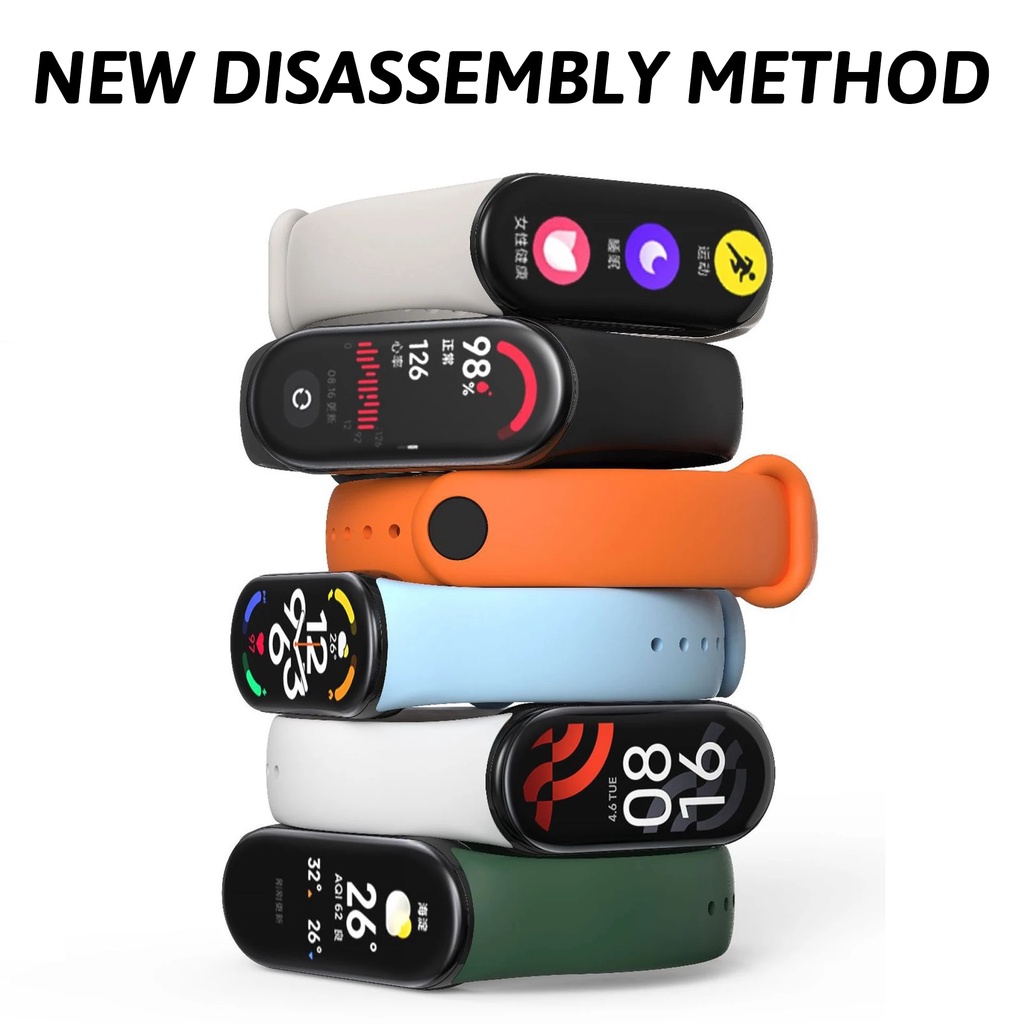 Dây Cao Su Cho Đồng Hồ Thông Minh Xiaomi Mi Band 8 / 7 / 6 / 5 / 8