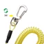 Dây đàn hồi mùa xuân DARON dành cho người già cho trẻ em Kim loại di động Carabiner Dây chìa khóa ngoài trời Dây treo thắt lưng Móc khóa xoắn ốc Dây câu cá Dây móc khóa Dây an toàn
