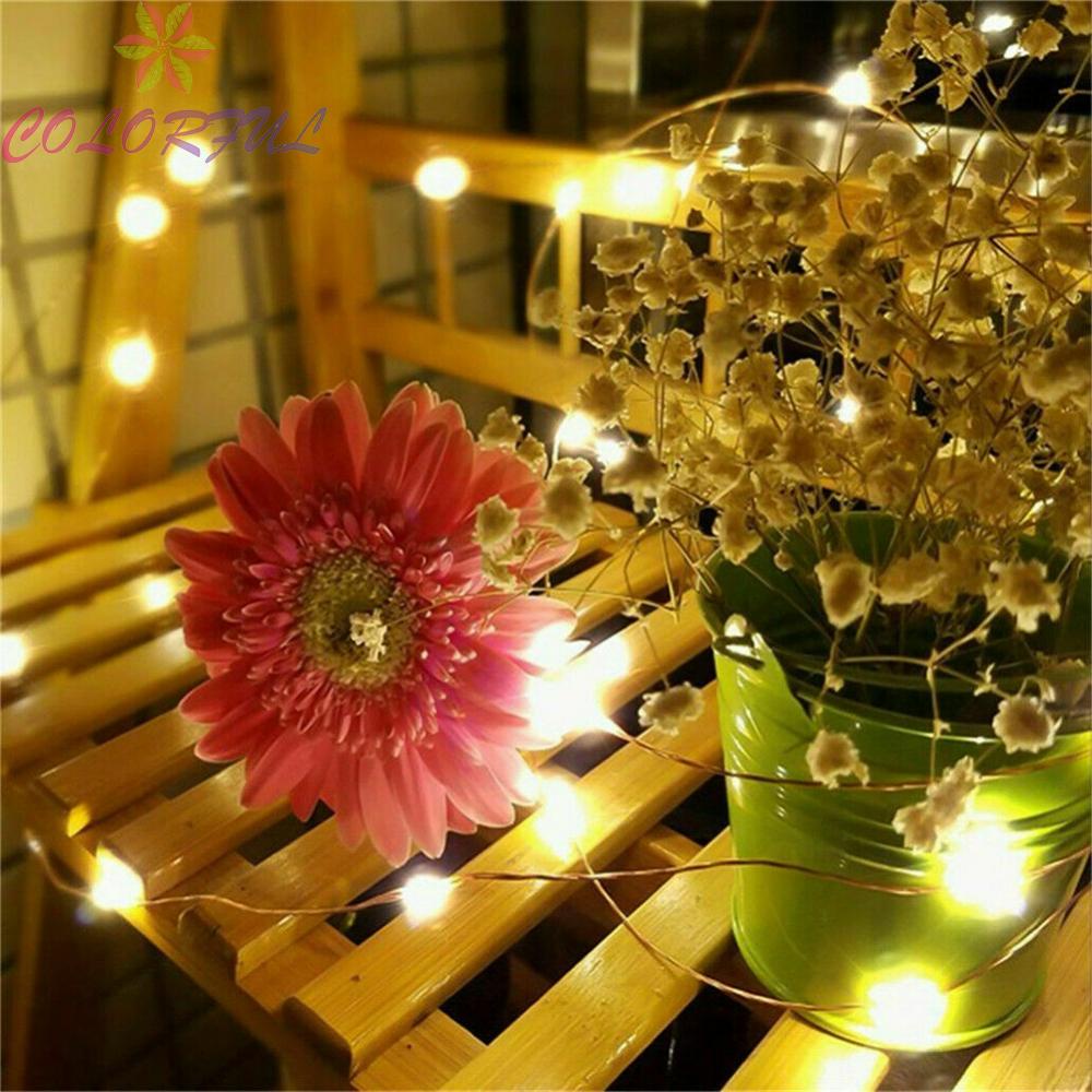 【COLORFUL】USB/LED Mini Rice Wire Copper String Fairy Lights Party Decor Christmas Gift