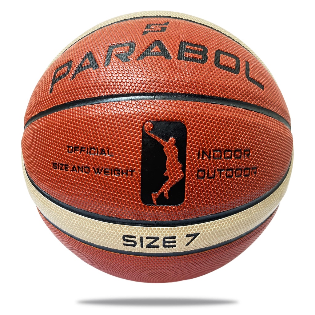 Bóng Rổ Da Parabol - 3points - Quả bóng rổ size 7 - Tặng bộ phụ kiện ...