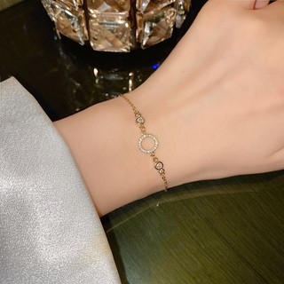MEOWU Vòng Tay Gold Tròn Khoen Phong Cách Hàn Quốc Sang Trọng Trẻ Trung