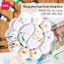 Khay pha màu 10/14 ngăn Deli - 1 chiếc, thiết kế nhựa trắng an toàn, dễ nhìn