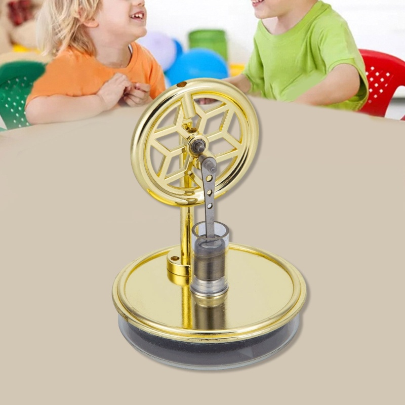 DY Stirling Động cơ hơi nước Đồ chơi giáo dục nhiệt độ thấp Mô hình động cơ Stirling