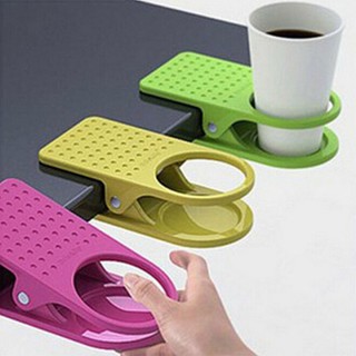 Lvits đồ dùng văn phòng bàn cạnh giá đỡ cốc non-slip để bàn giá đỡ cốc kẹp nhựa đầy màu sắc cho bình nước đa chức năng giá đỡ cốc cà phê lý tưởng cho gia đình và văn phòng