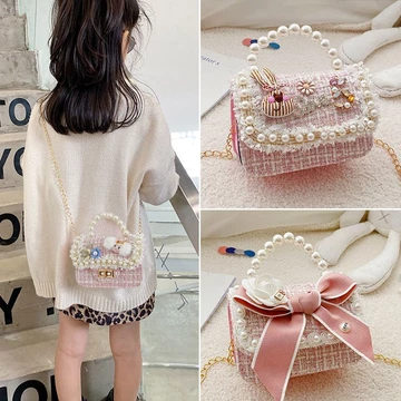 Trẻ Em Trẻ Em Túi Nhỏ Phong Cách Công Chúa Hương Thơm Nhỏ Phong Cách Dây Xích Ngọc Trai Túi Xách Bé Gái Đeo Ngang Túi Nhỏ Túi Đeo Ngang Túi Trẻ Em Ba Lô Một Vai Phù Hợp Với Ba Lô Bên Bé Gái Ba Lô Túi 