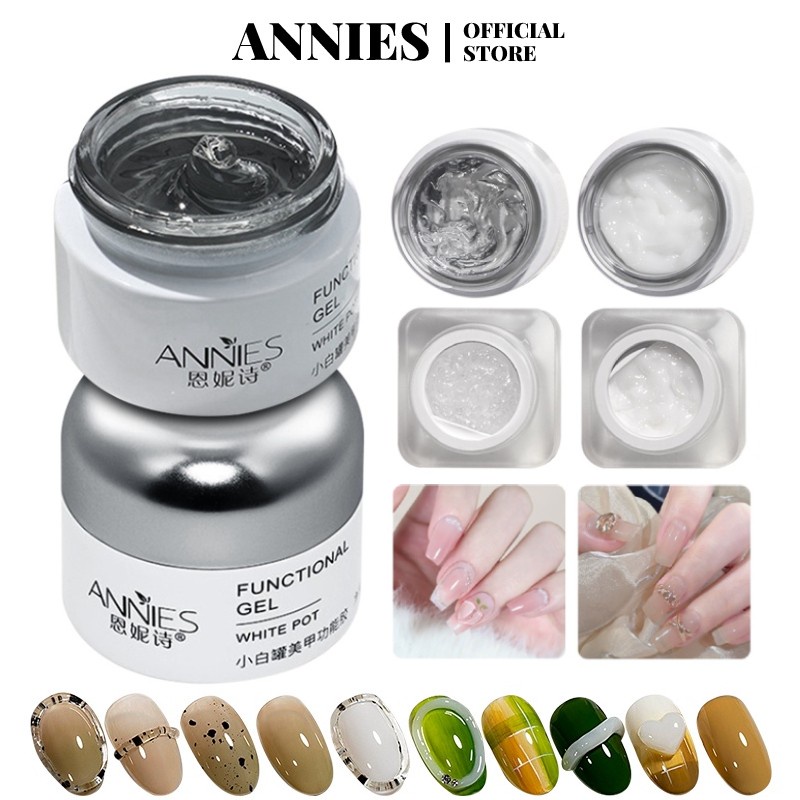 Ảnh ANNIES Keo Dán Móng Tay Màu Trắng Trong Suốt Chống Dính DIY 1