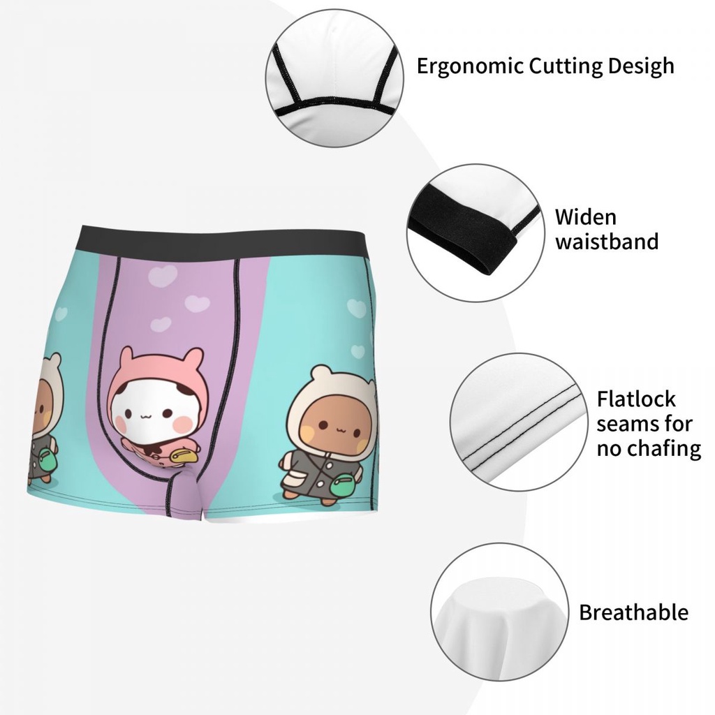 Dudu bubu mochi peach cat đồ lót vui nhộn đàn ông sexy in tùy chỉnh gấu panda ôm quần đùi boxer quần lót