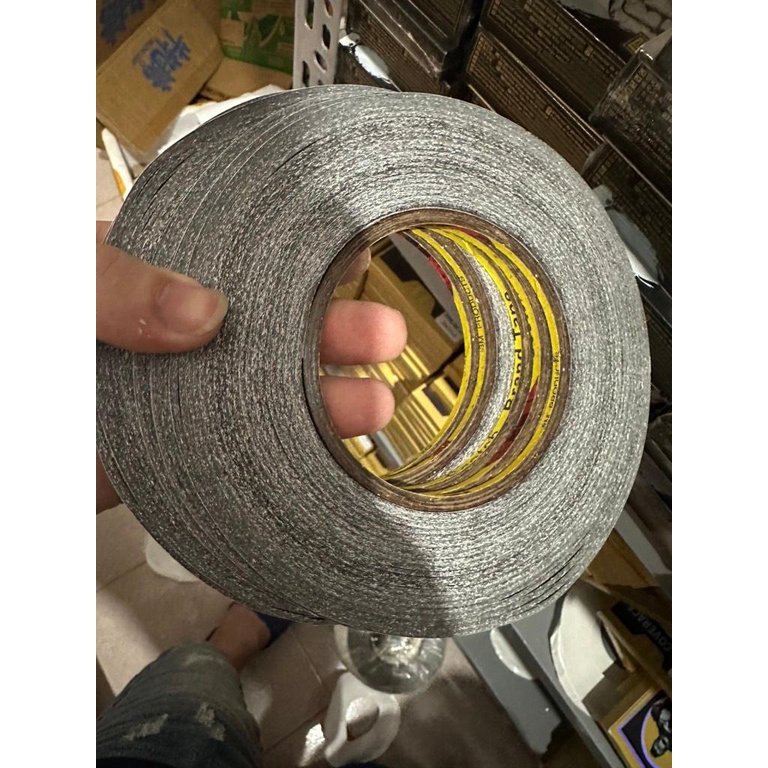 keo băng dính 3M 2 mặt 0.3cm,05cm dùng dán lưng,dán viền điện thoại  màu đen độ dài 50m