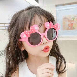 Thời Trang Hàn Quốc Kính Mát Trẻ Em Cho Bé Trẻ Em Kính Chống Nắng Hoạt Hình Dễ Thương Mickey Chống Nắng Cô Gái Bé Trai Bảo Vệ Tia UV Ngoài Trời Bóng Kính Mắt