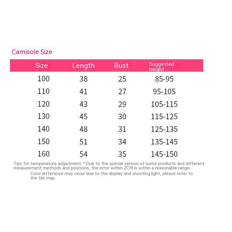 100-160cm Trẻ Em Camisole Xuân Hè Đế Phong Cách Mới Bé Gái Bé Trai Đế Co Giãn Nguyên Chất Cotton In Hình Hoạt Hình MFIP