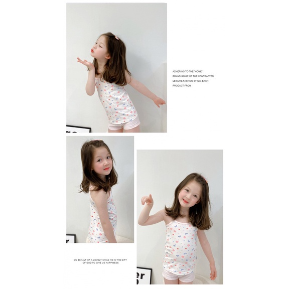 Phong Cách Mới Bé Gái Áo 100-160cm Lycra Cotton Co Giãn Bé Gái Camole Bốn Mùa Có Thể Mặc Bé Gái Đế Vest BIO5