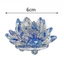 JUIC Crystal Lotus Flower Figurine Bộ sưu tập nhiều màu Quà tặng lưu niệm Nhà & Văn phòng Thủ công thủy tinh