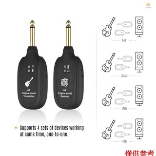 Bộ Thiết Bị Thu Phát Tín Hiệu Không Dây HGV A8 UHF 730mhz Phạm Vi 50M Cho Đàn Guitar Điện / Bass / Violin