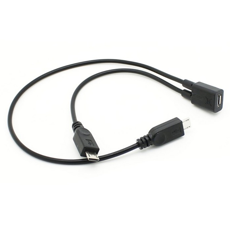 Pealike Micro USB Nữ đến 2 Micro USB Nam Bộ Chia Dây Cáp Phụ Kiện USB